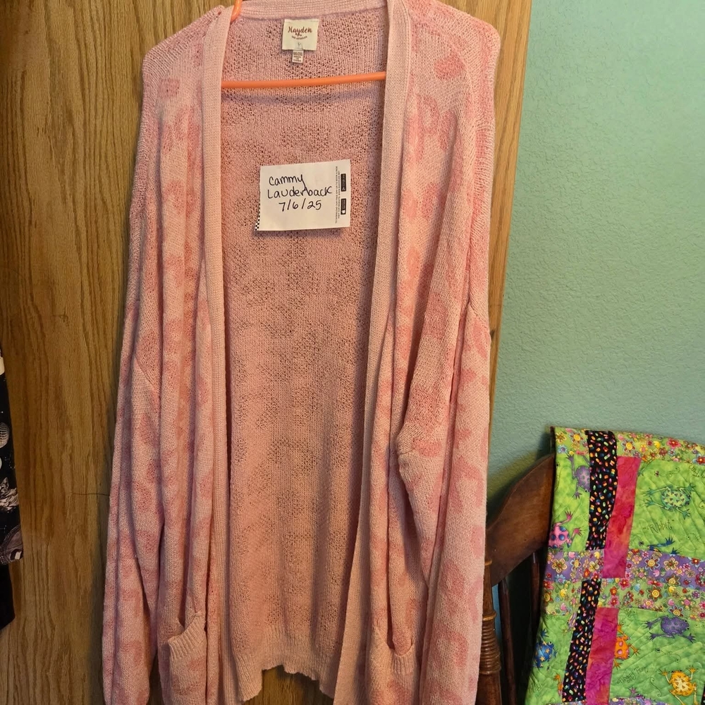 My Violet  Pink Leopard Women's Cardigan